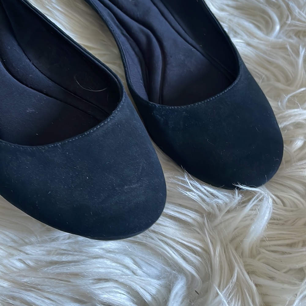 Soda black suede professional loafer work business career shoe gel soles 8 1/2 - Picture 9 of 16